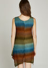 Orange Mesh Wooden Tunic, Orange, large