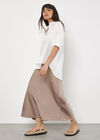 Oversized Slub Shirt, Cream, large