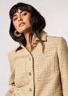 Gold Tweed Tailored Jacket, Stone, large