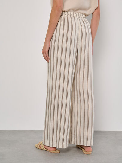 Stripe Wide Leg Trousers
