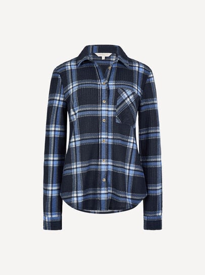 Waffle Knit Classic Check Shirt