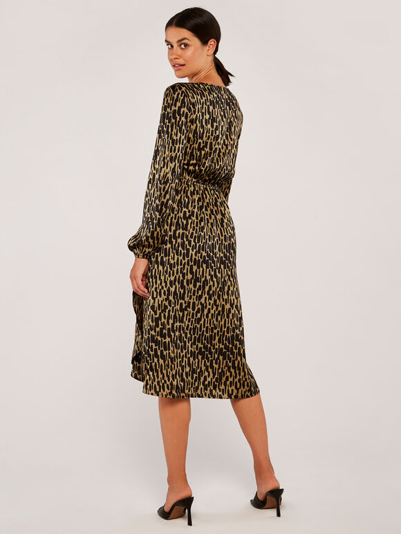 Brush Stroke Geo Dress, Stone, large
