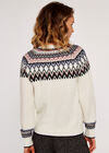 Fairisle Knit Jumper, Cream, large