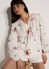 Floral Embroidered Blouse, White, large