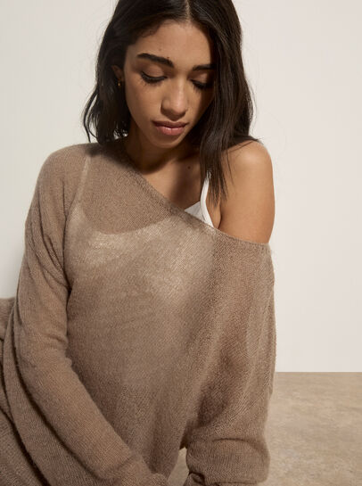 Lightweight Brushed Oversized Jumper