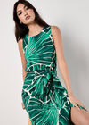 Shell Print Vest Top, Green, large