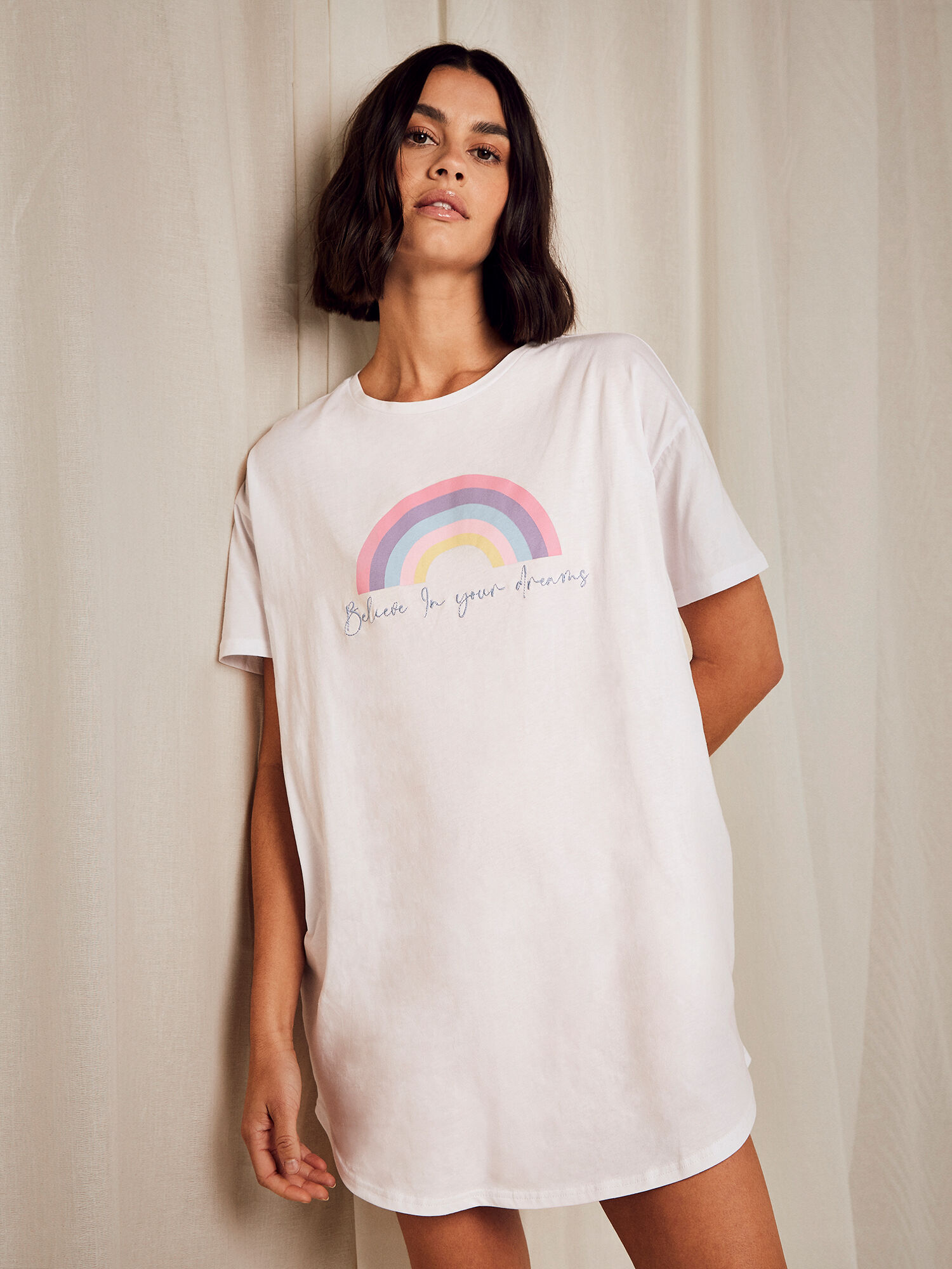 Rainbow t shirt dress new arrivals