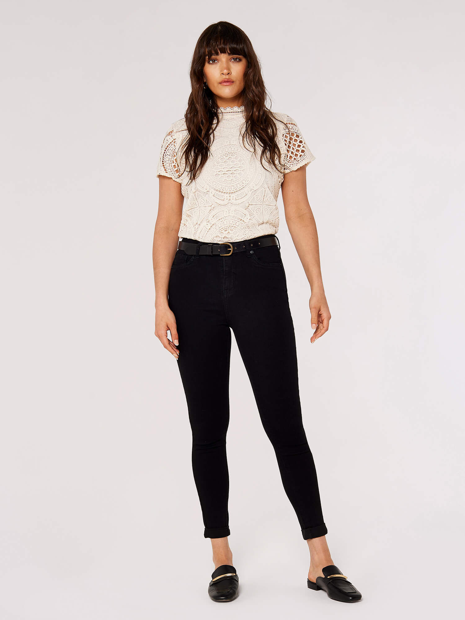 Jeans high 2024 waist black