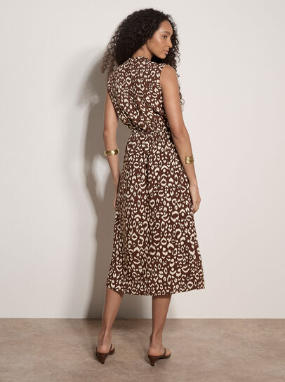 Animal Print Midi Dress