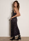 Sequin Bodycon Cami Midi Dress, Assorted, large