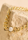 24K Gold Plated Chain Bracelet, Gold, large