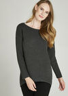 Ribbed Jumper, Grey, large