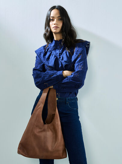 Leather Shopper Bag