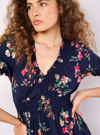 Watercolour Floral Maxi Dress