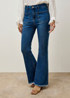 Lucia Retro High-Rise Flare Jeans, Sky Blue, large