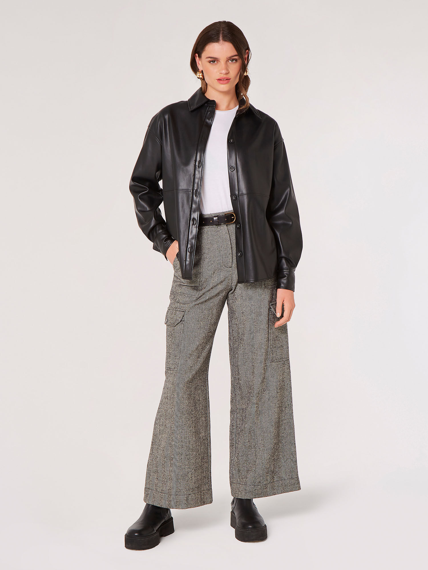 Cheap leather look best sale jacket