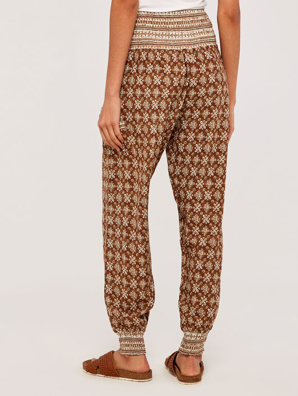 Batik Ankle Cuff Jogger, Rust, large