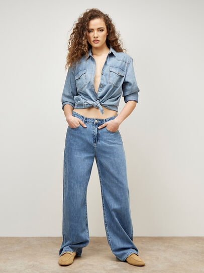 Elisa Wide Straight Leg Jeans