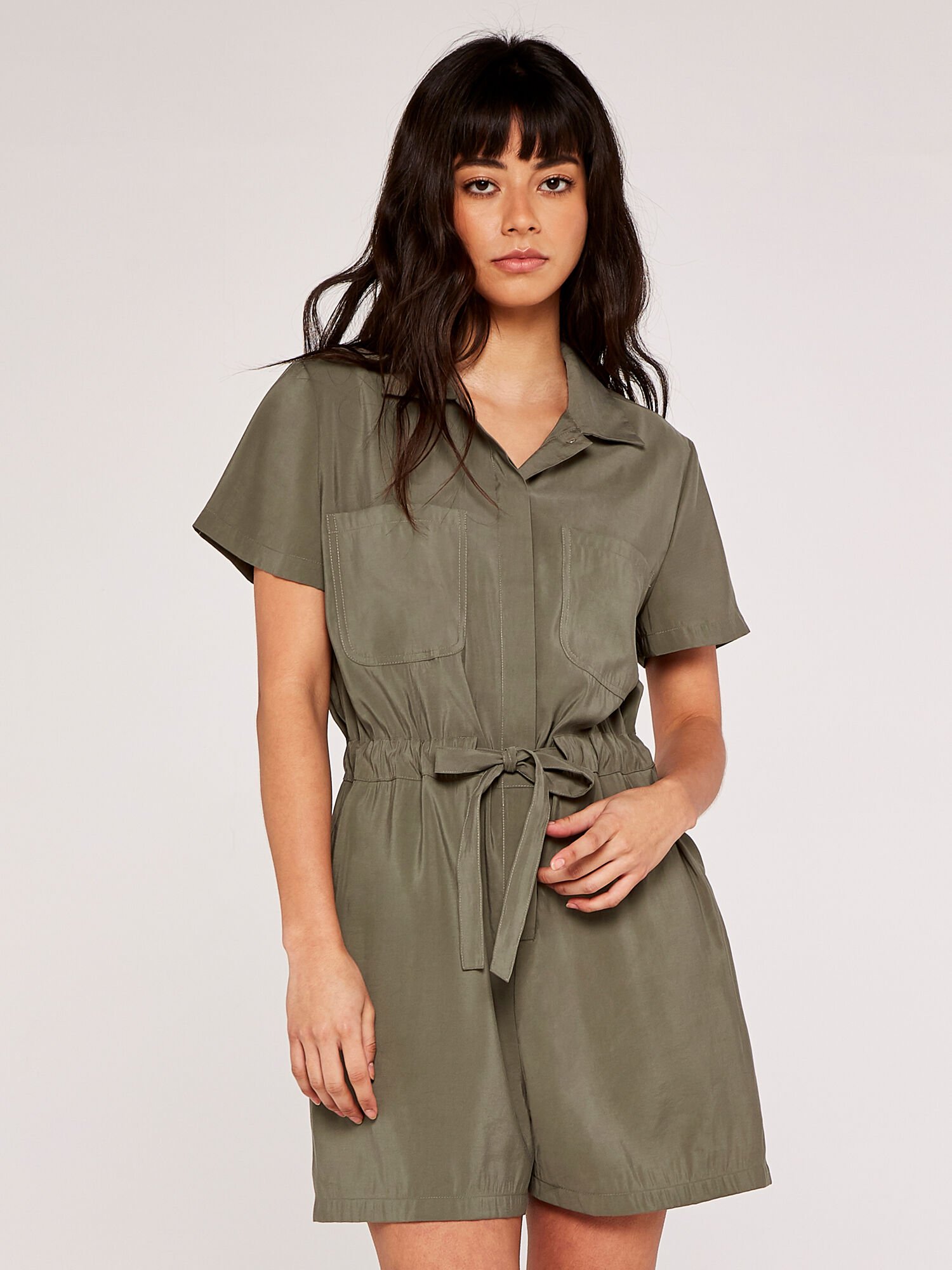 Utility sales playsuit khaki