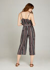 Black Folk Lines Cami Ripple Jumpsuit, Black, large