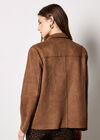 Lightweight Suede Jacket, Brown, large