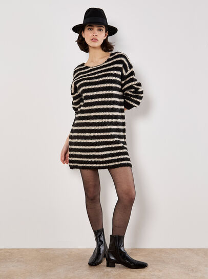 Oversized Stripe Jumper Mini Dress