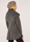 Waterfall Cardigan, Dark Grey - Charcoal, large