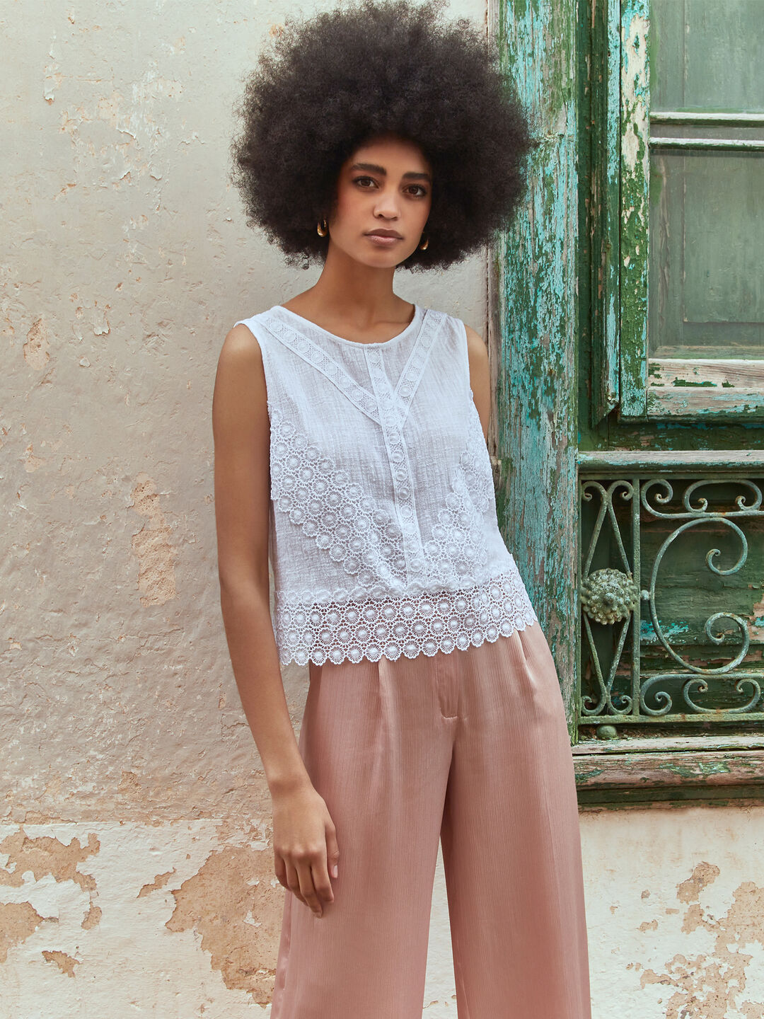 Image of Back Bow Cotton Top