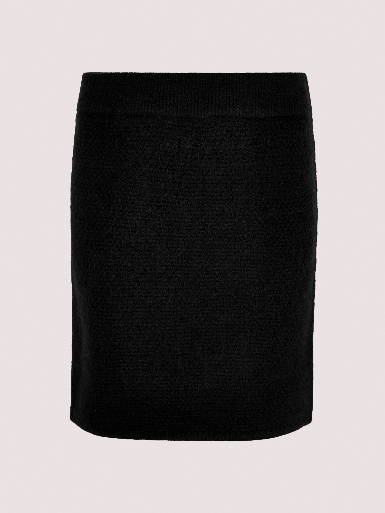 Boucle Knitted Mini Skirt Apricot Clothing