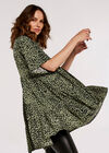 Animal Dot Oversized Top, Khaki, large