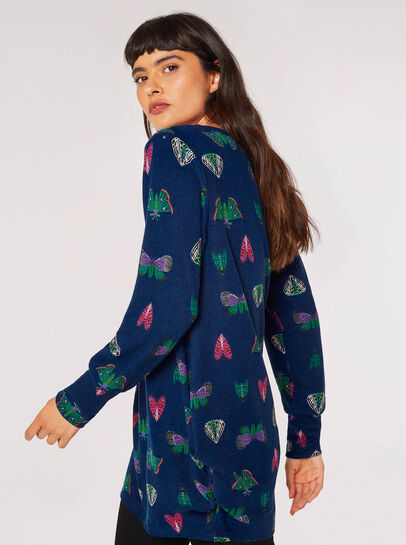 Butterfly Ruched Tunic Top