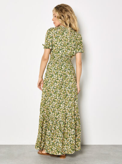 Ditsy Floral Tiered Maxi Dress
