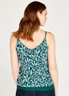 Tropical Bird Print Cami Top, Green, large