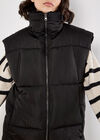Reversible Oversized Puffer Gilet, Black, large