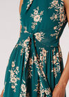 Botanical Blooms Chiffon Maxi Dress, Green, large