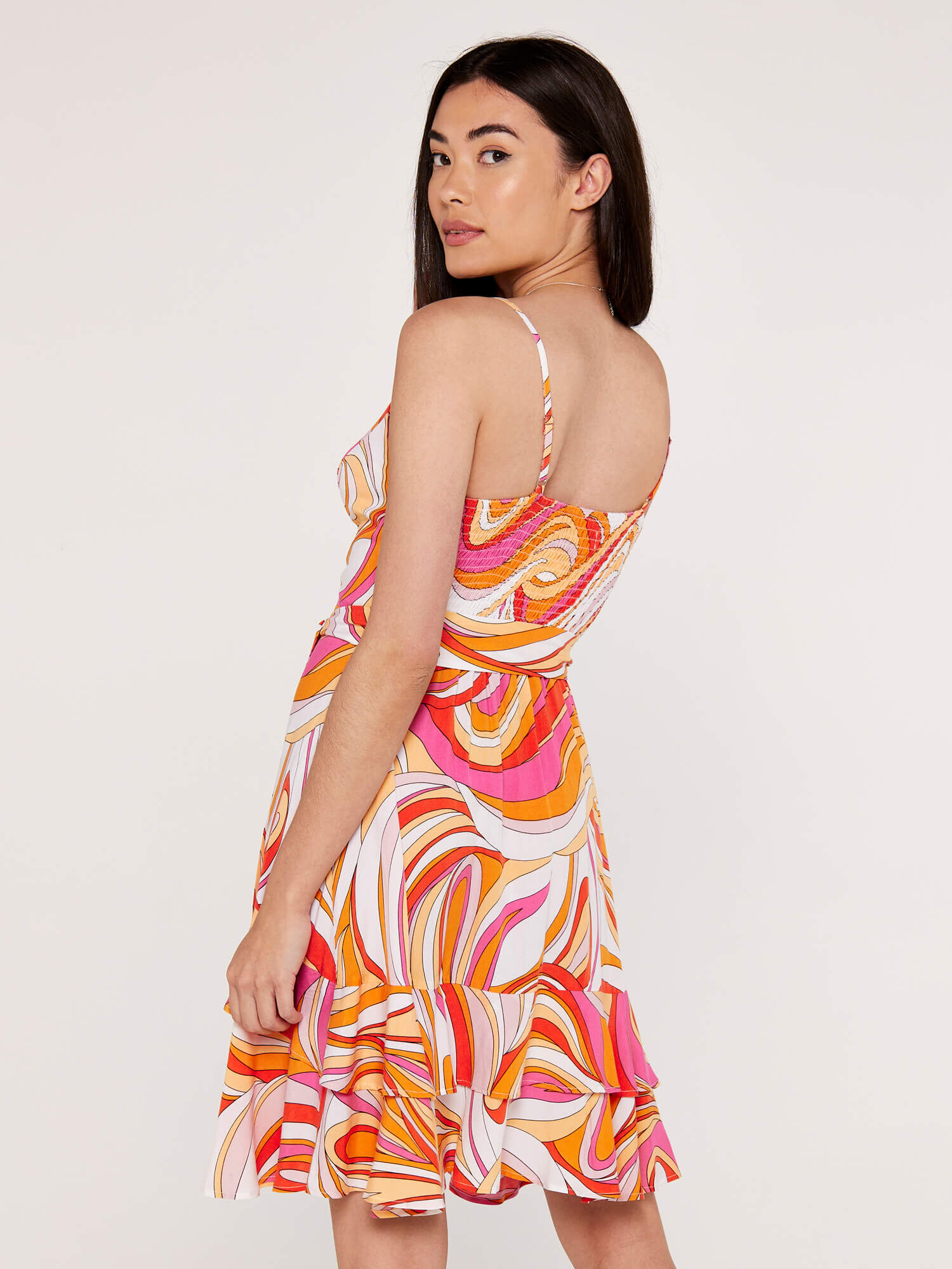 Ruffle cami deals dress