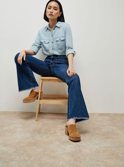 Retro High-Rise Flare Jeans