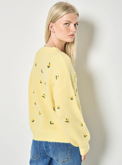 Embroidered Lemon Jumper