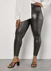 Curve Metallic Shimmer Leggings, Yellow, large