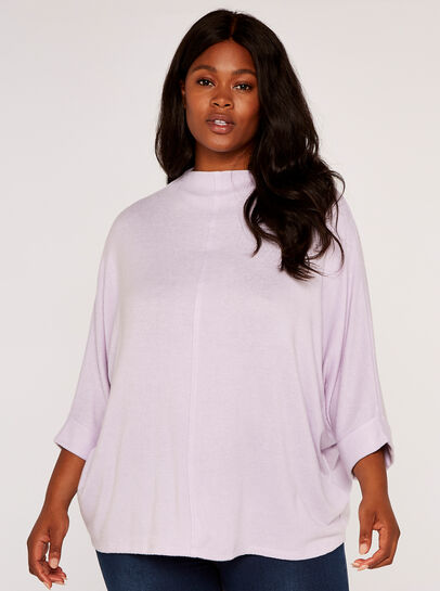 Curve Soft Marl Neck Top