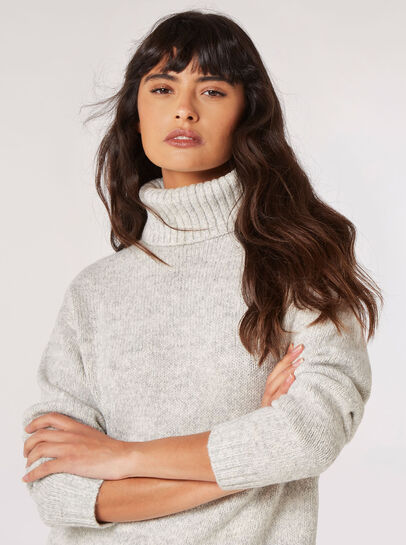 Chunky Knit Jumper Mini Dress
