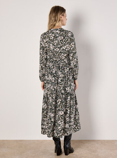 Camo Floral Midaxi Dress