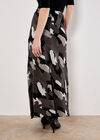 Brushstroke Bias Maxi Skirt, Dark Grey - Charcoal, large
