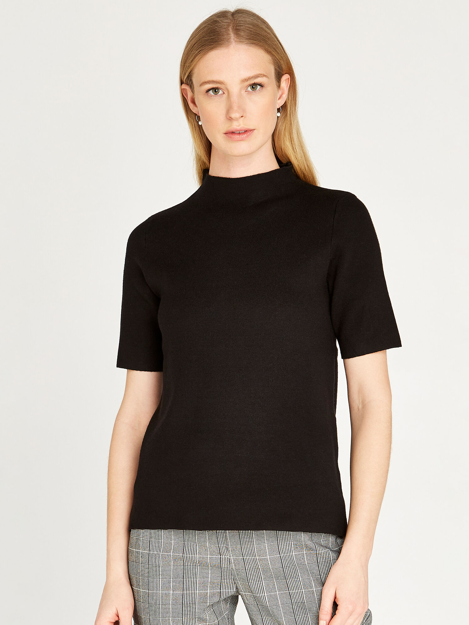 Soft Touch Half Sleeve Jumper Apricot Clothing