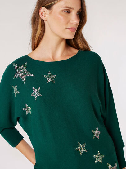 Colourful Studded Stars Jumper