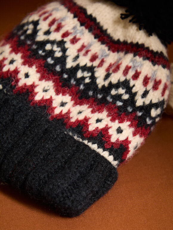 Christmas Beanie, Navy, large