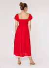 Self Check Midi Dress, Red, large