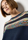 Multi Pattern Jumper, Navy, large