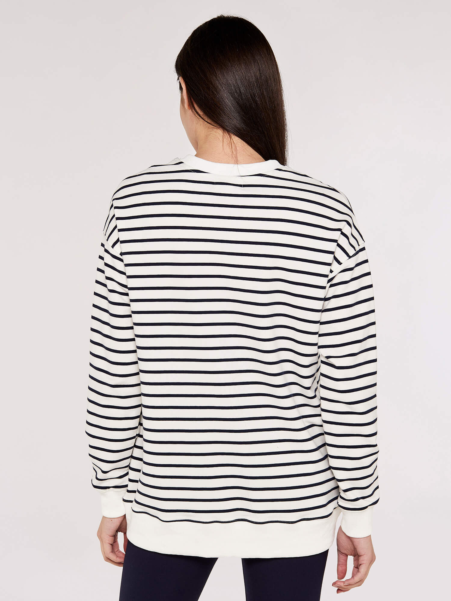 Stripe sweatshirt clearance