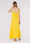 Twill Cami Maxi Dress, Yellow, large